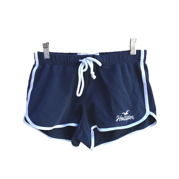 Hollister Pants - Vintage Y2K Hollister Cali Low Rise Dolphin Shorts Womens XS Blue White